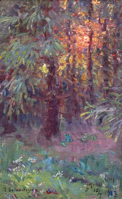 Solna Forest (I Solnaskogen) by Swedish Artist Erik Tryggelin, 1923, Oil