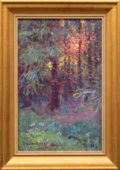 Solna Forest (I Solnaskogen) by Swedish Artist Erik Tryggelin, 1923, Oil 