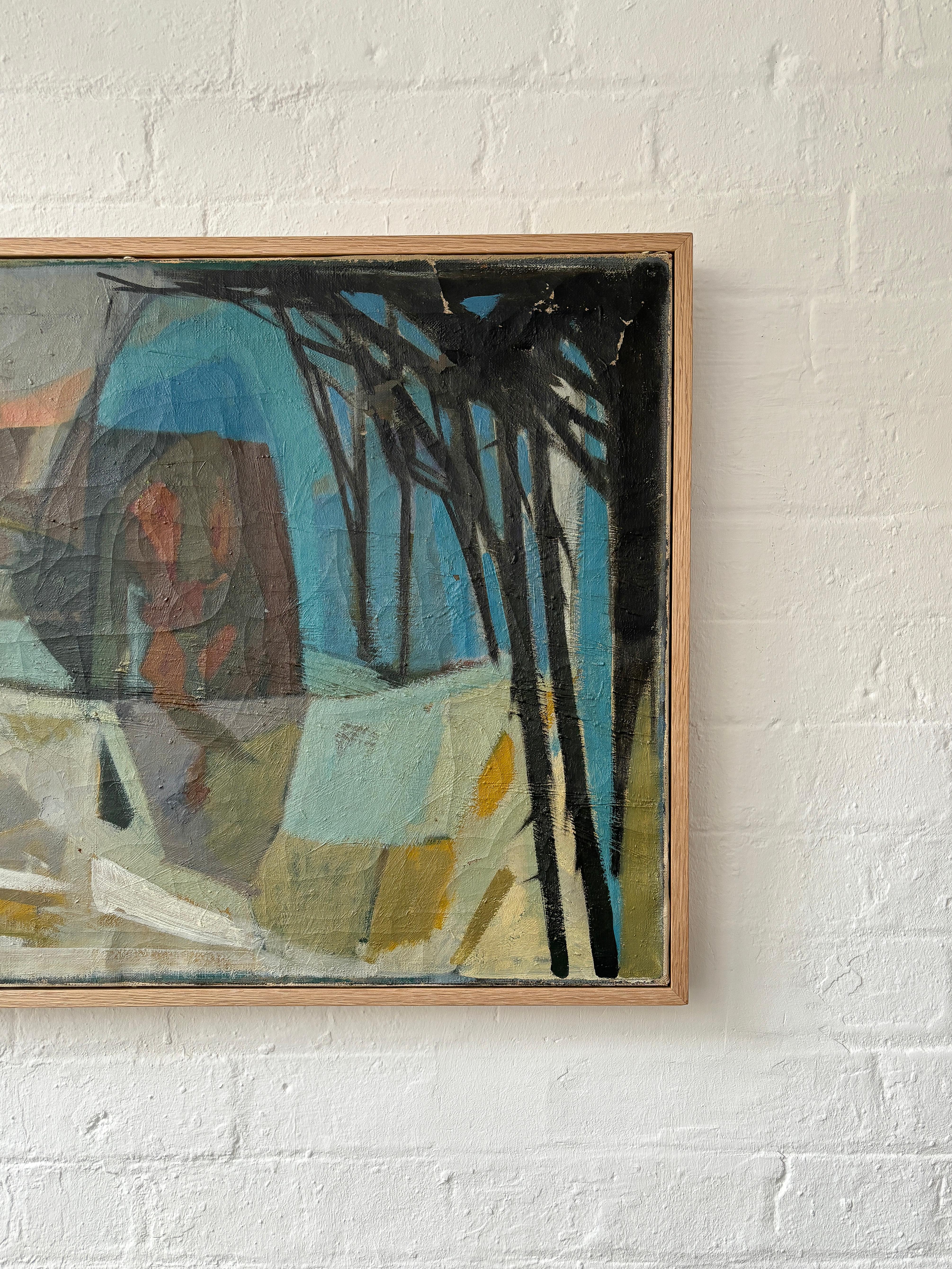 Huile sur toile, Hiver dans la forêt, Erik Walter Persson, 1956 en vente 4