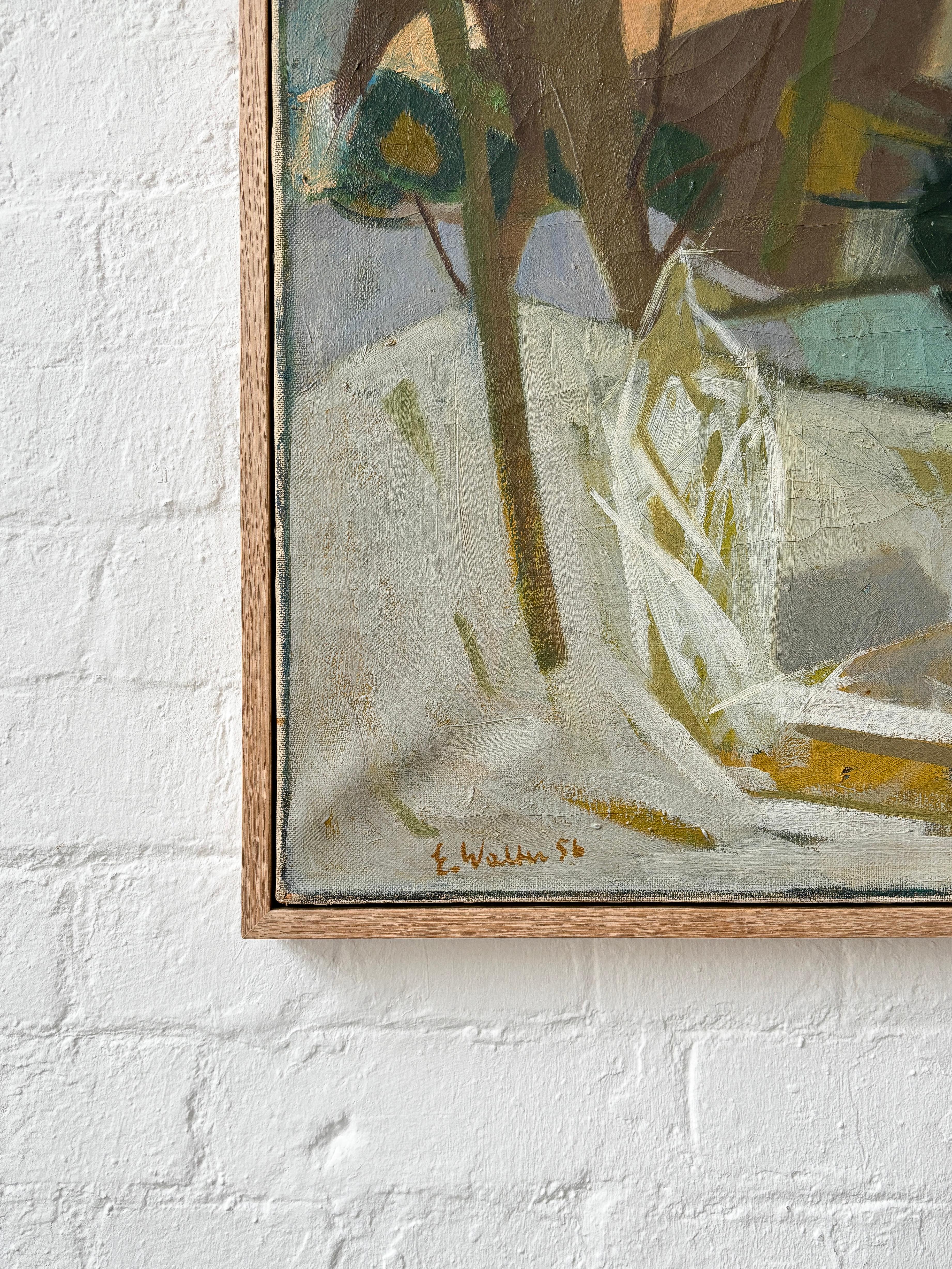 Huile sur toile, Hiver dans la forêt, Erik Walter Persson, 1956 en vente 6