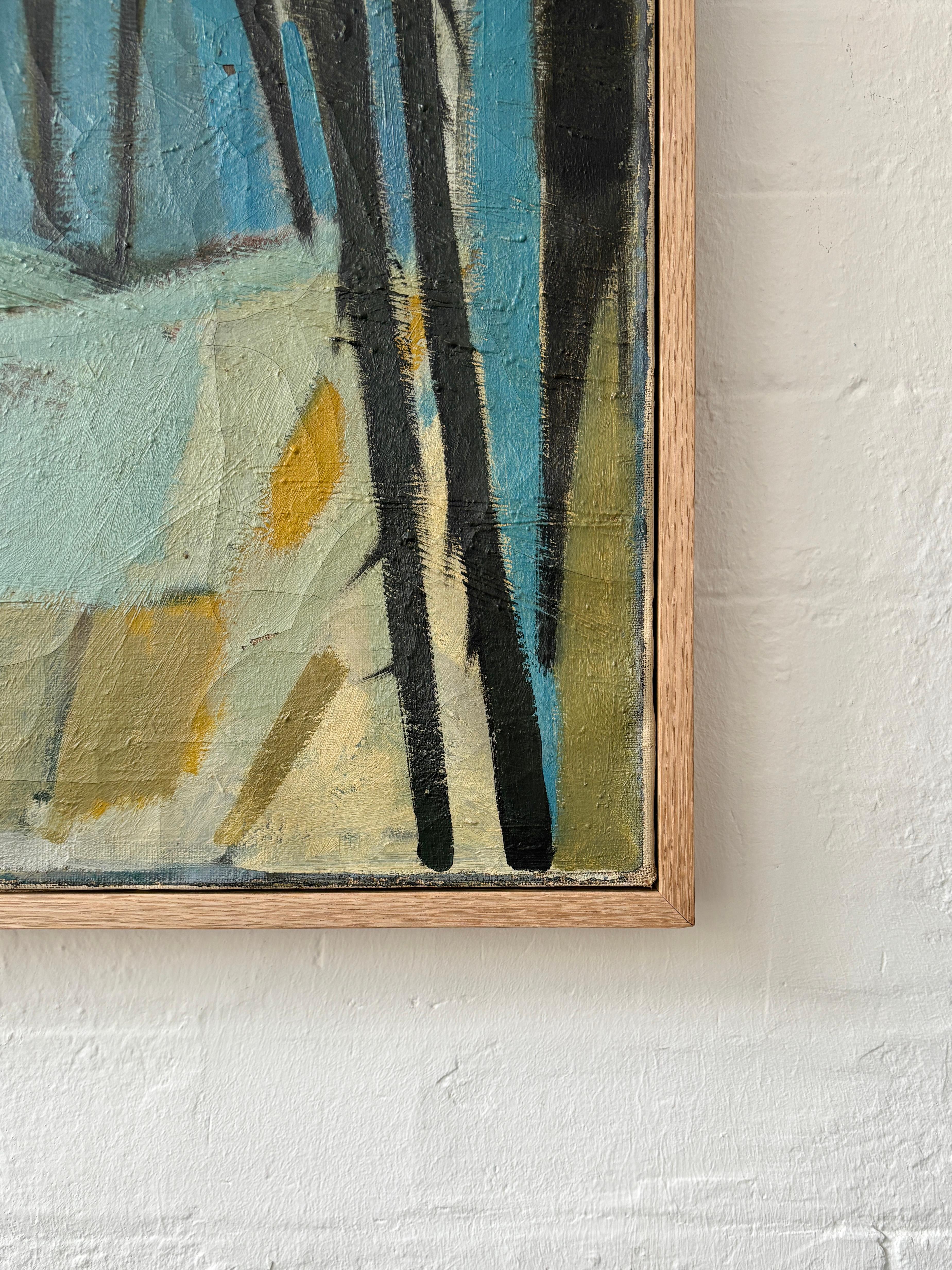 Huile sur toile, Hiver dans la forêt, Erik Walter Persson, 1956 en vente 7