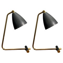 Erik Wärnå, Table Lamps, Metal, Brass, Sweden, 1950s