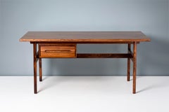 Erik Worts Danish Rosewood Desk, circa 1960s