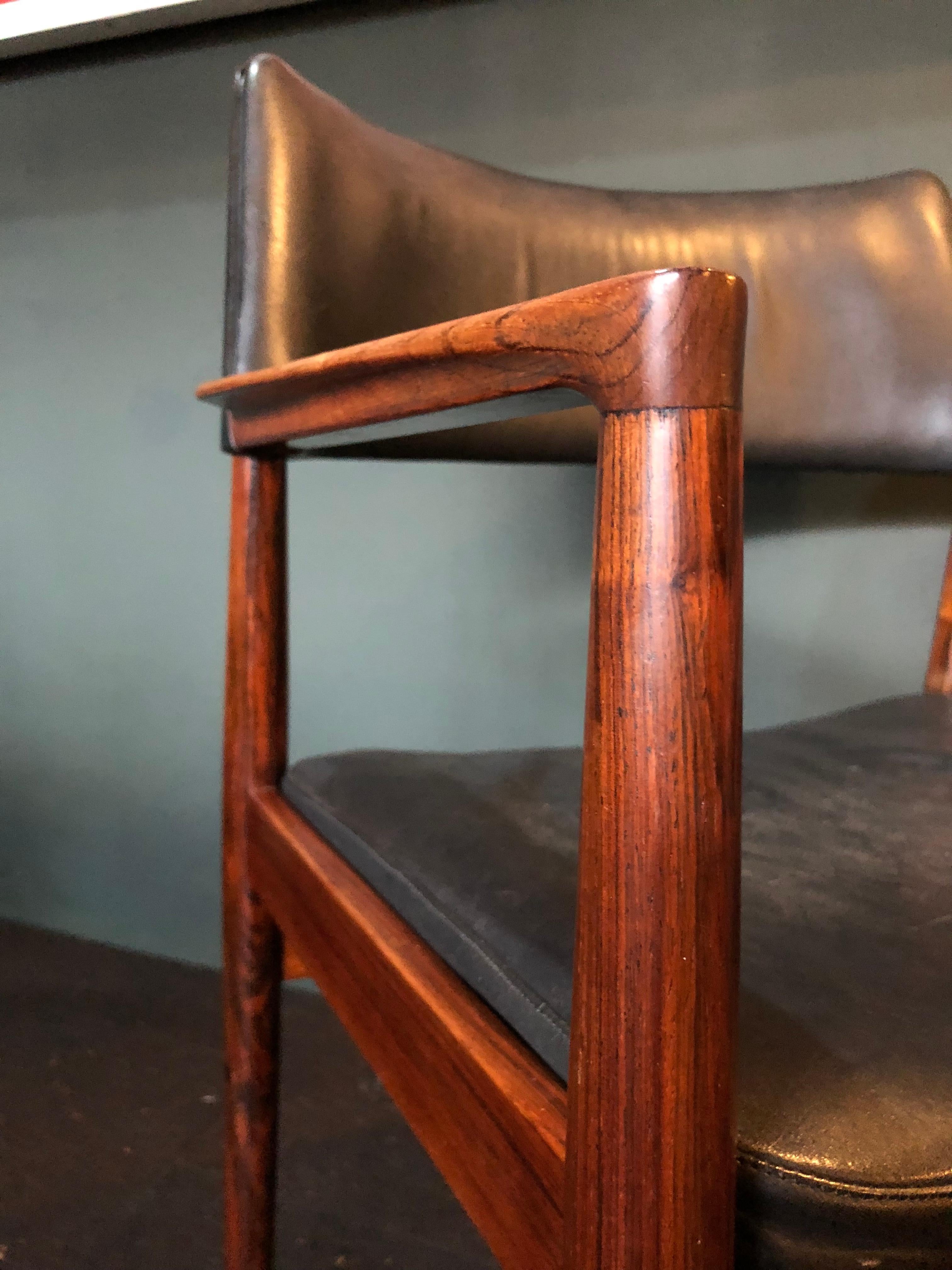 Erik Worts Rosewood Armchair  In Good Condition In London, GB
