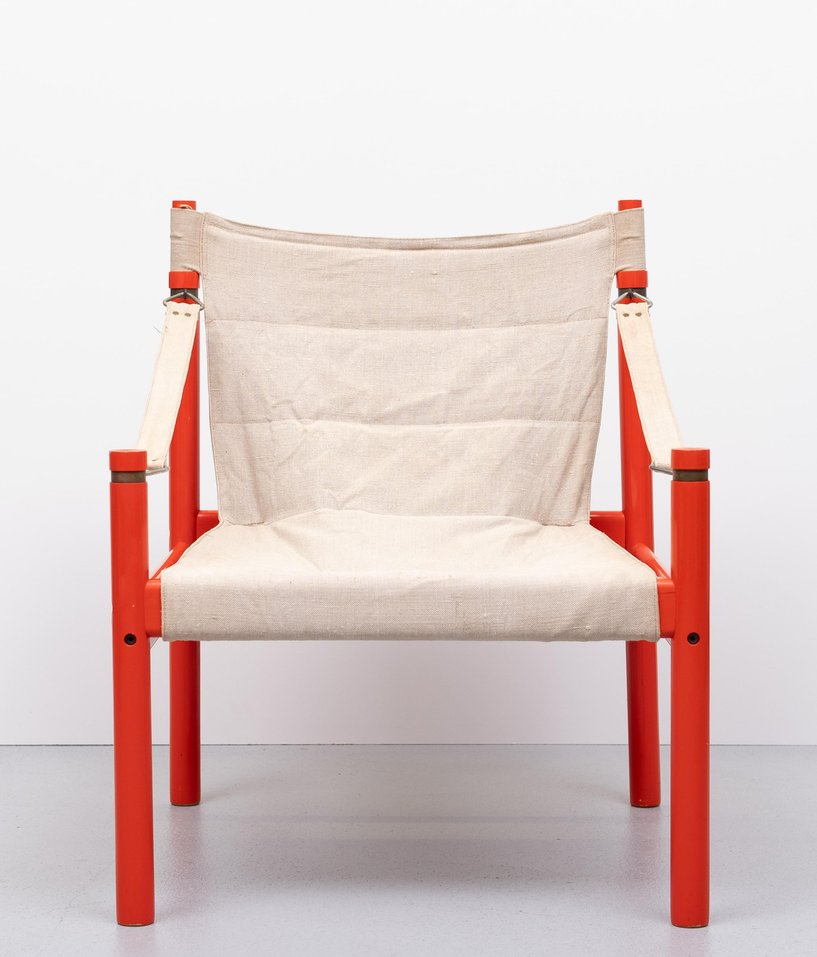Mid-Century Modern Erik Worts  Safari chair 1960s Denmark  For Sale