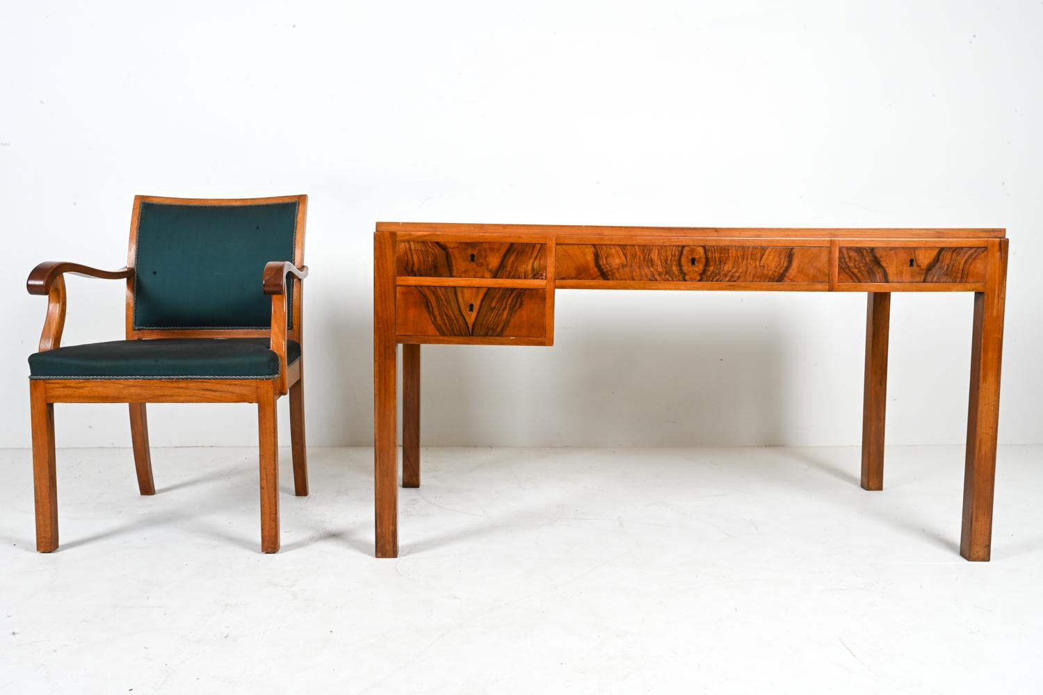 Mid-20th Century Erik Wørts Danish Mid-Century Rosewood Desk & Armchair For Sale