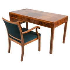 Vintage Erik Wørts Danish Mid-Century Rosewood Desk & Armchair