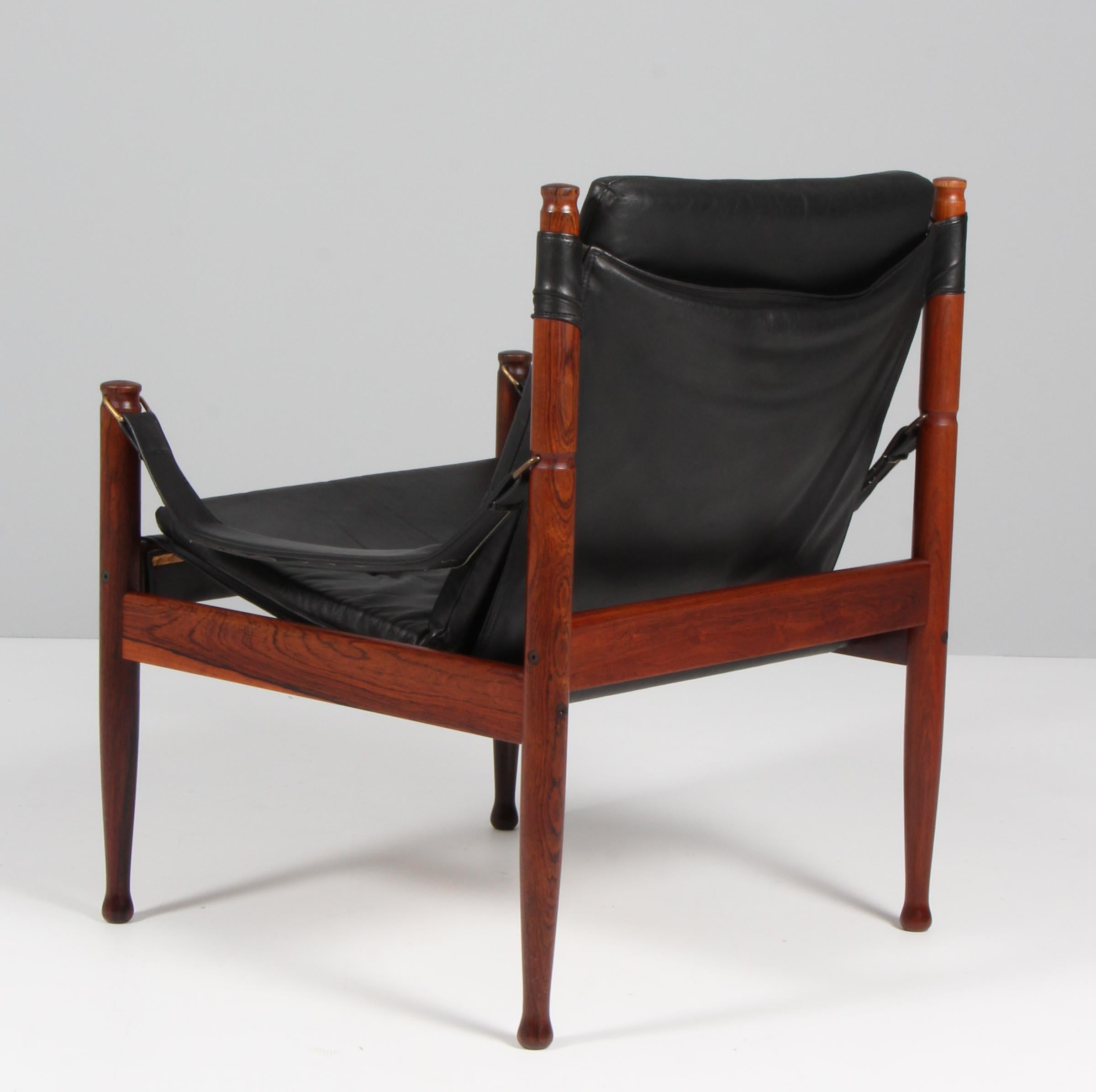 Leather Erik Wørts for N. Eilersen safari Chair