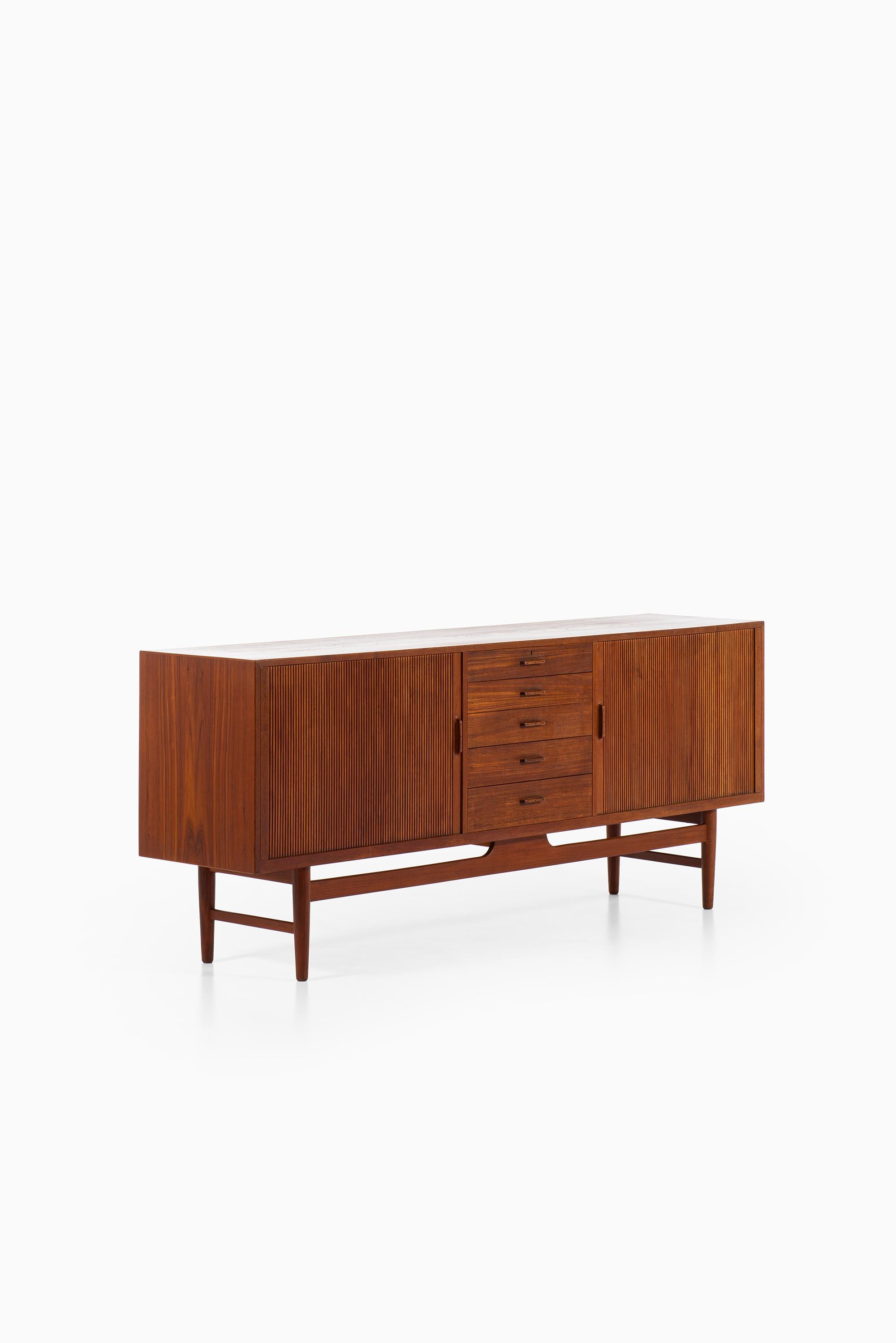 Erik Wørts Sideboard with Tambour Doors Produced by Wørts Møbelsnedkeri 3