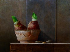 Amarilis- Pintura contemporánea de bodegones del siglo XXI con