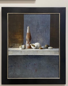 Found objects - 21st Century Contemporary Still-life painting with Shells