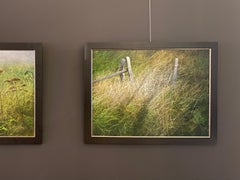 Chemin de randonnée - peinture de paysage contemporaine du 21e siècle représentant un chemin de randonnée