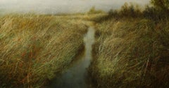 Brezal tondense 2 - Pintura contemporánea de paisaje del siglo XXI de  Flores
