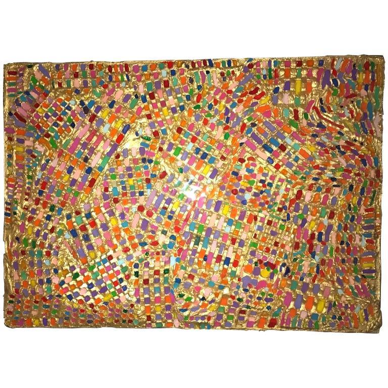 "Thousand and One Nights" painting with individual plastic Technique, Erika Baktay.
This painting can be placed both horizontally and vertically.
Dimensions: cm 70 x 50 with frame cm 72 x 52.
Dimensions of this category of paintings are customizable