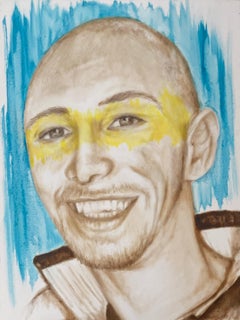 Identity 6 - Portrait yellow painting