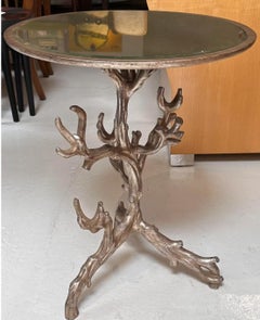 Erika Brunson for Dessin Fournir Giltwood Twig Table W Mirror Top