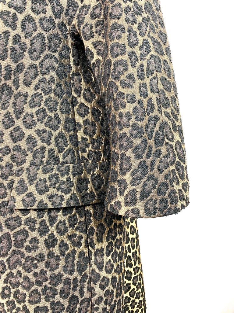 Women's or Men's Erika Cavallini Semi- Couture Animal Print Coat  For Sale