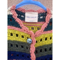 Erika Cavallini Wool Cardigan in Multicolour