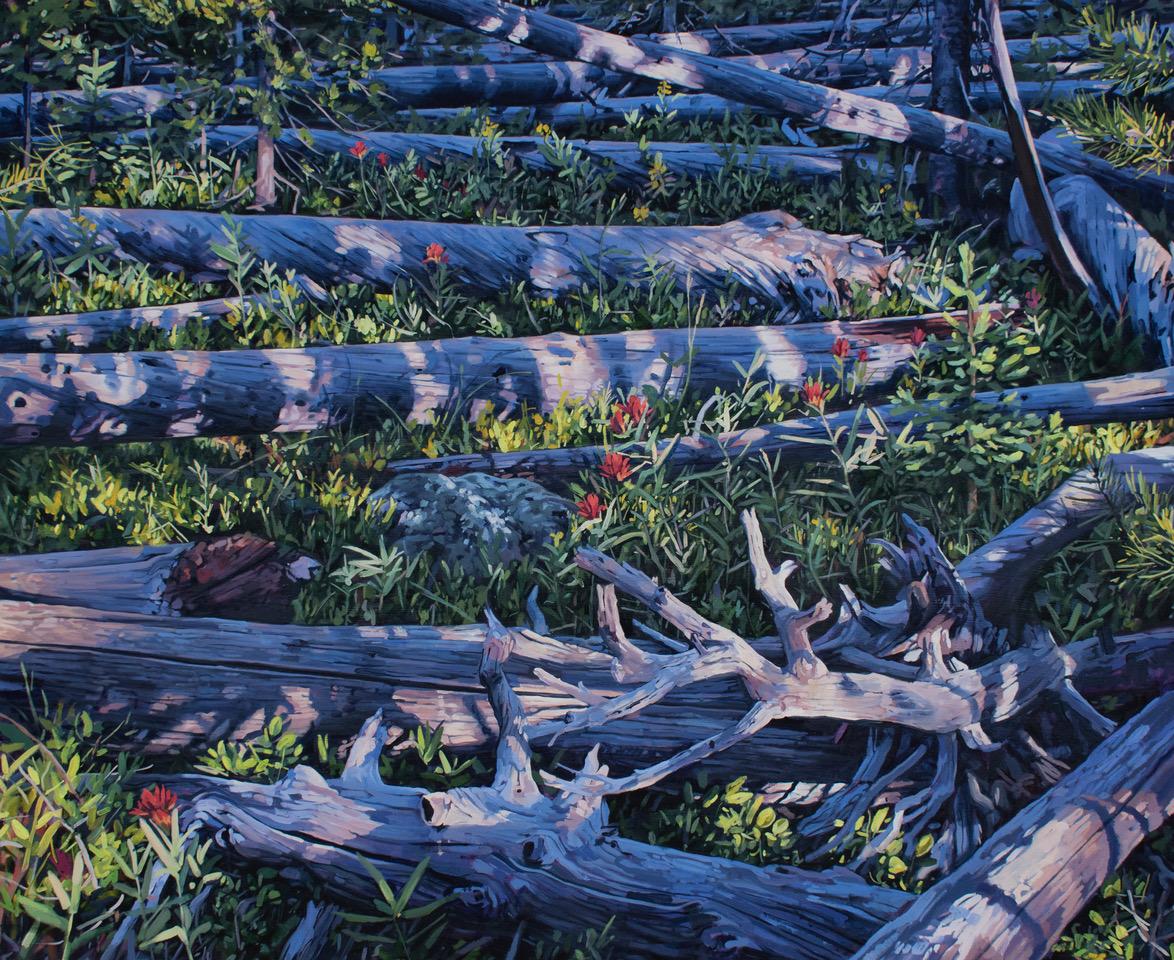 Erika Osborne Landscape Painting – Weisheit der Generationen