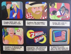 Erika Rothenberg Acrilico su tela "7 ore, 10 minuti, un giorno"