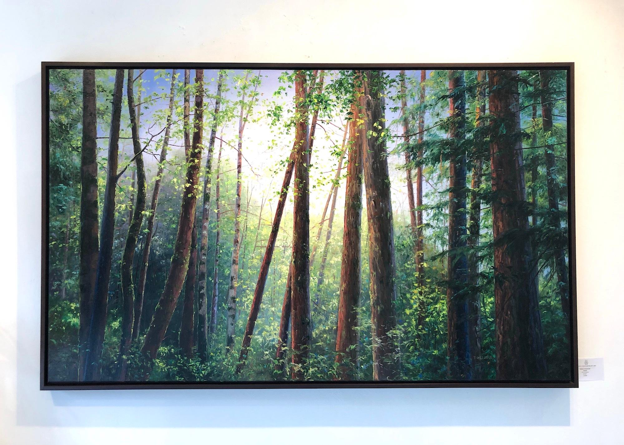 Erika Toliusis Bambi forest woodland realism landscape oil painting