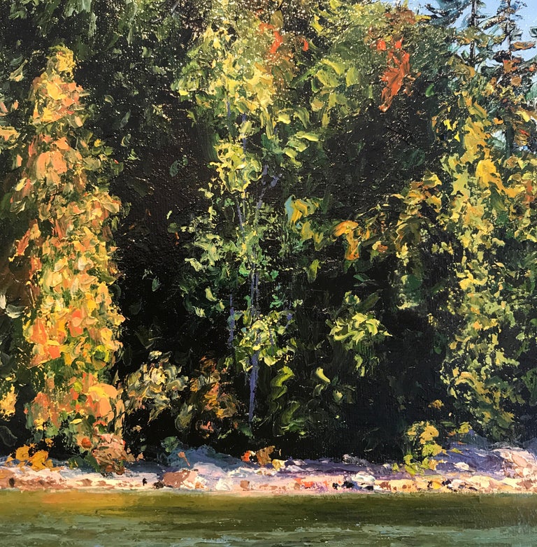 Erika Toliusis - Belcarra Original Lake landscape painting ... Erika Toliusis - Belcarra Original Lake landscape painting ...