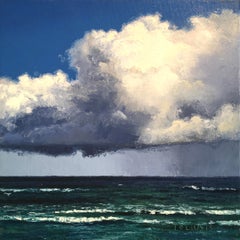 It Appears - Original ocean water beach seascape painting modern contemporary