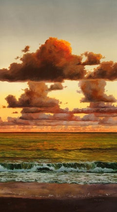 The break Original ocean landscape painting Contemporary Art 21st Century