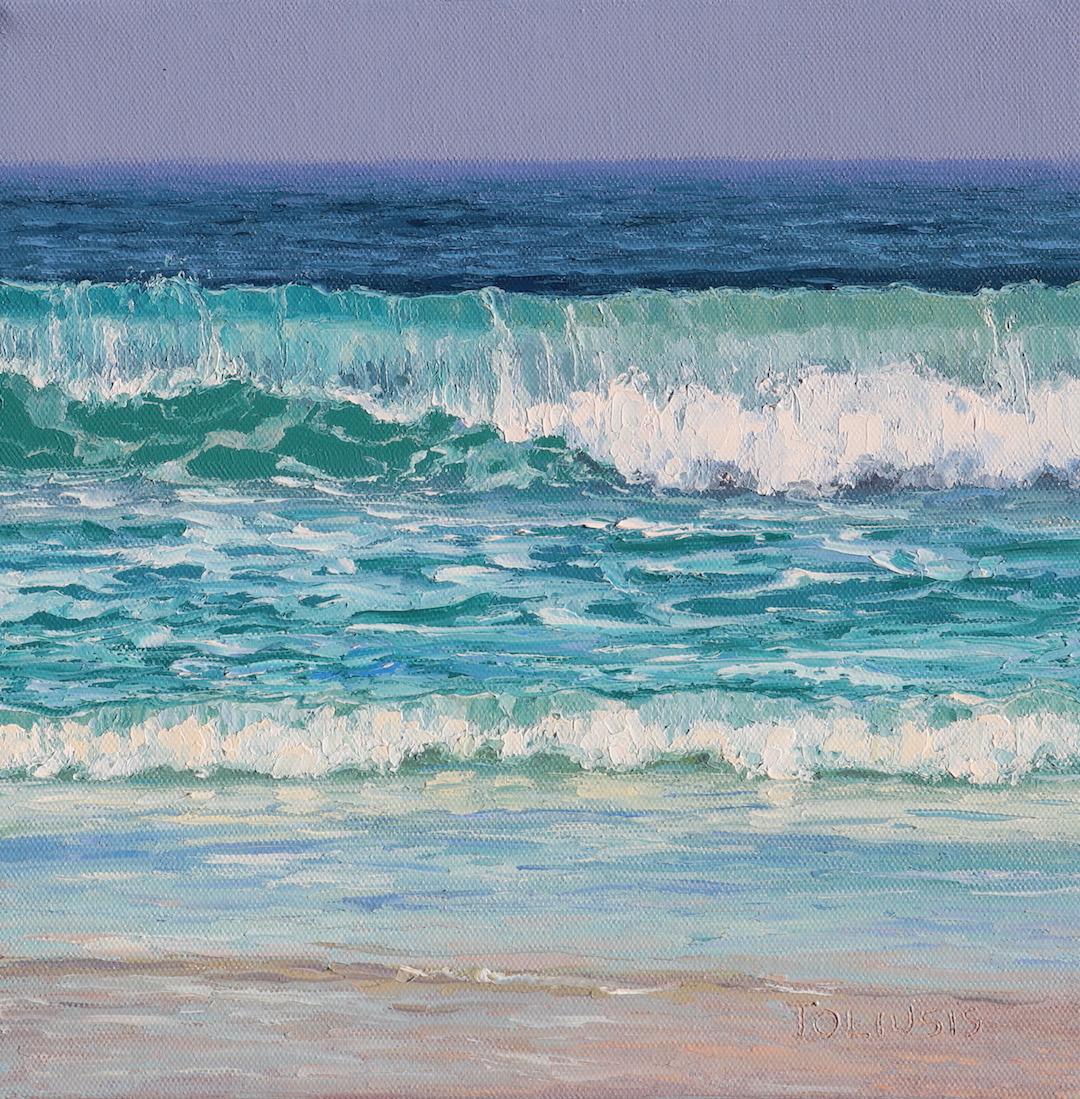 The Shores II - original ocean beach seascape landscape painting contemporary