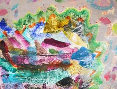 "Seashell Imprints and You Never Know" Contemporary Colorful Plaster Sculpture