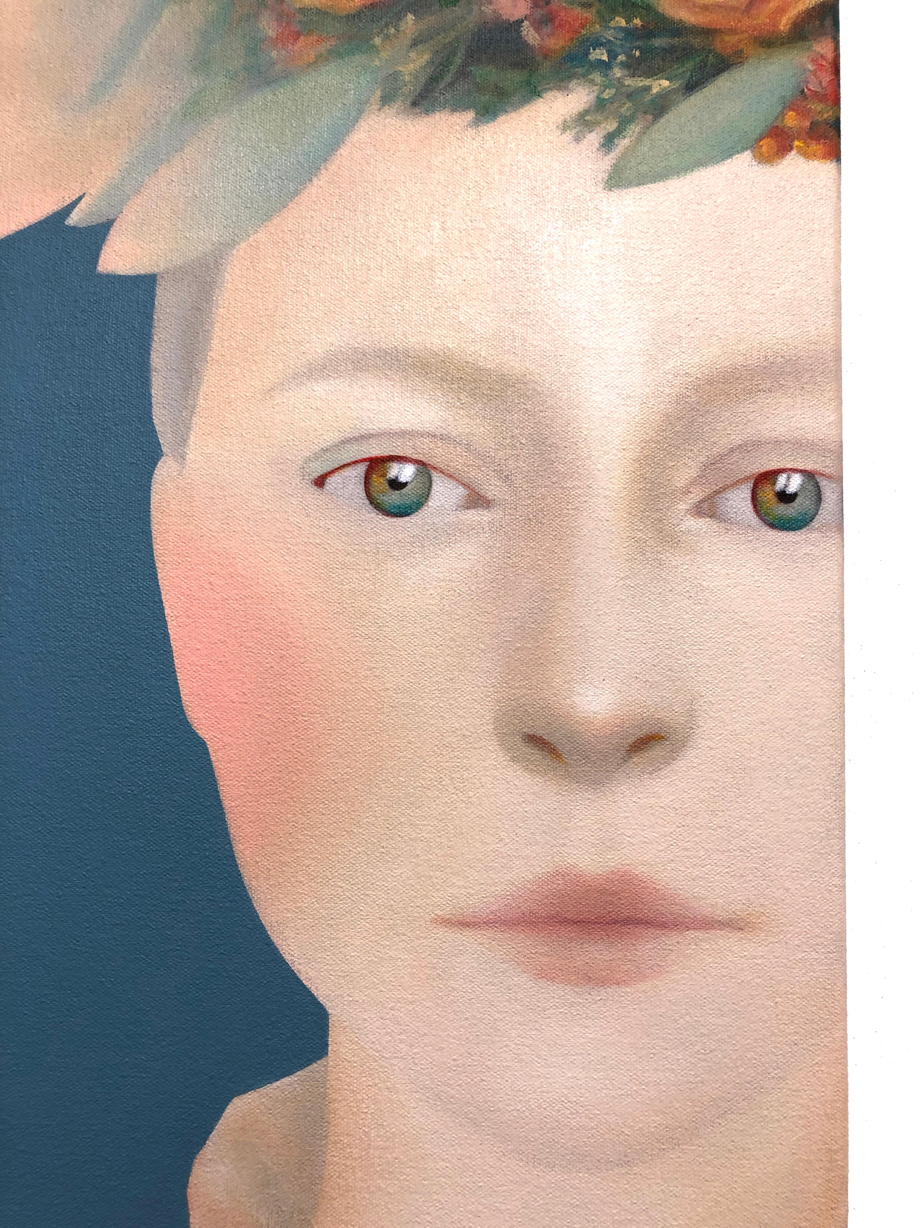 Primavera von Erin Cone, Acryl auf Leinwand, moderner Realismus, zeitgenössisches Porträt im Angebot 4