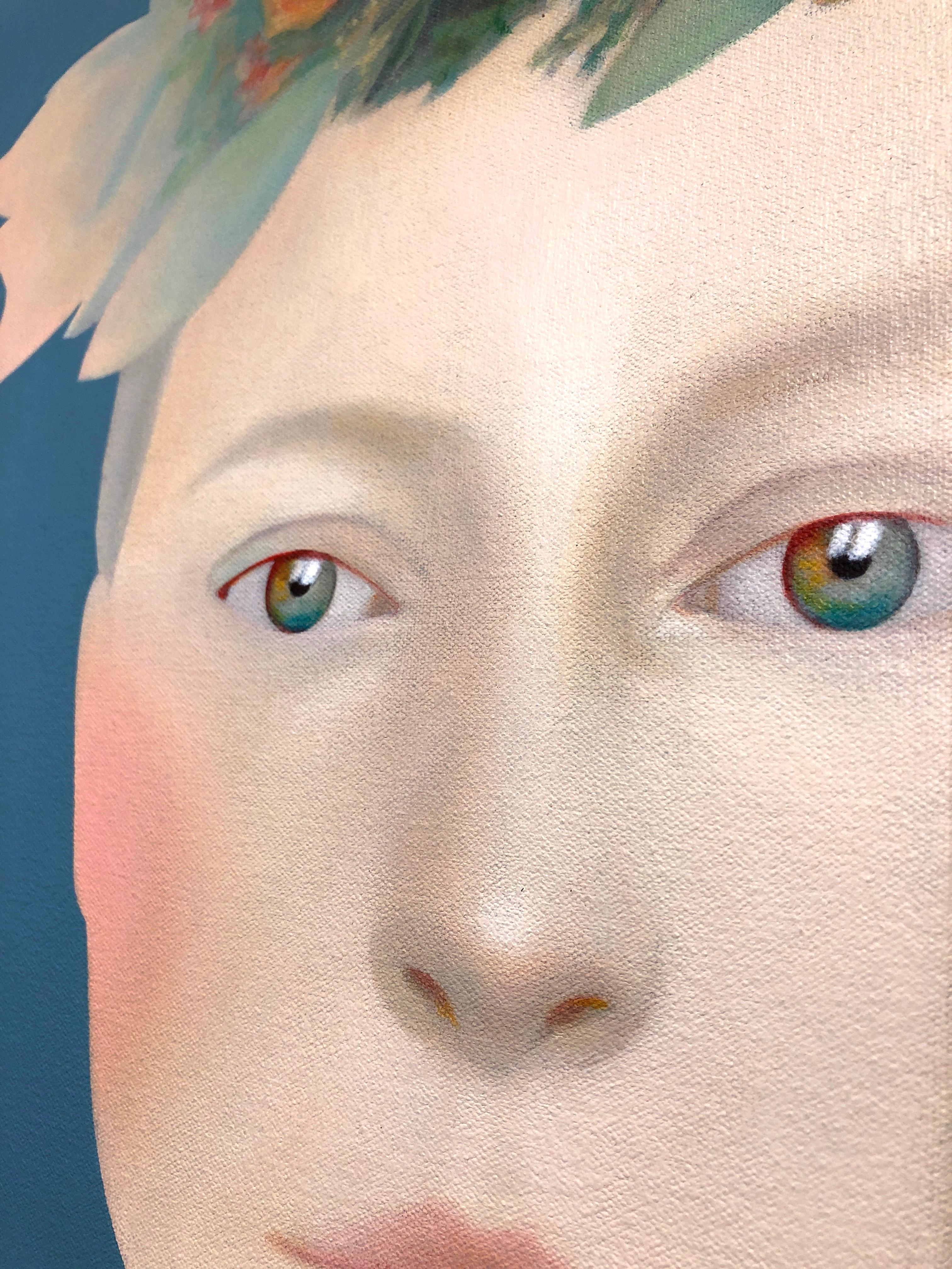 Primavera von Erin Cone, Acryl auf Leinwand, moderner Realismus, zeitgenössisches Porträt im Angebot 5
