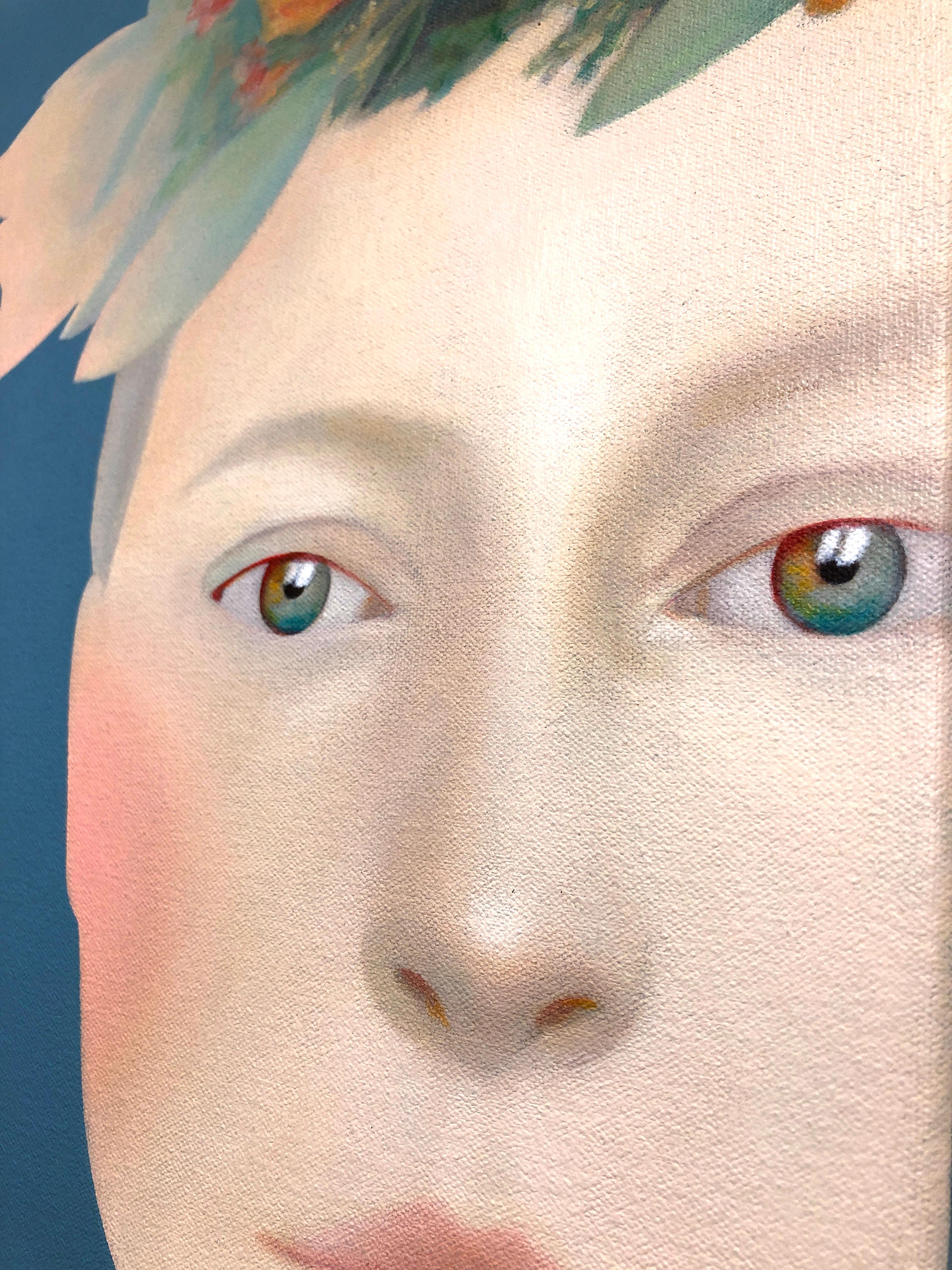 Primavera von Erin Cone, Acryl auf Leinwand, moderner Realismus, zeitgenössisches Porträt im Angebot 6