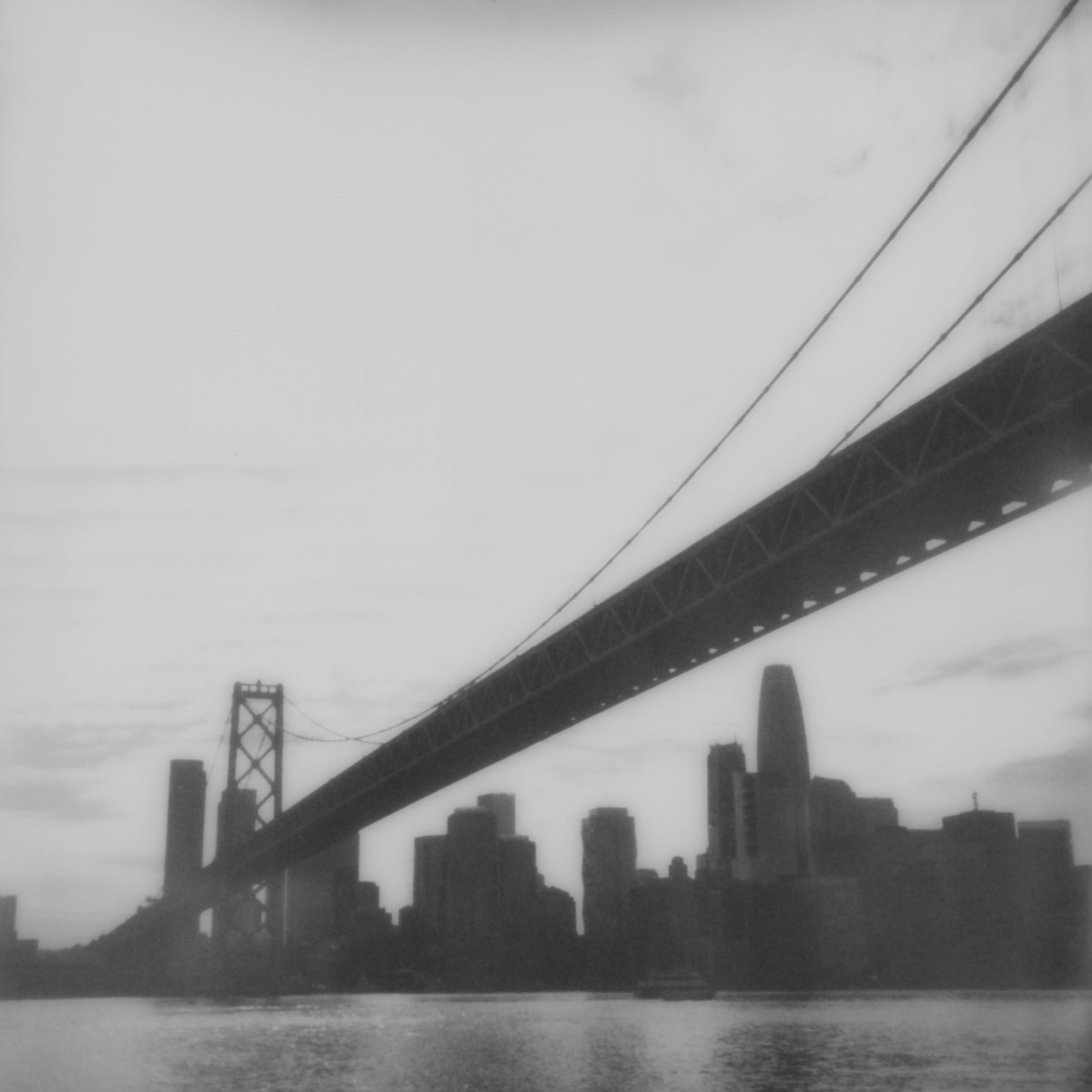Erin Dougherty Black and White Photograph - Bay Bridge (San Francisco) - 21st Century, Polaroid, Landscape