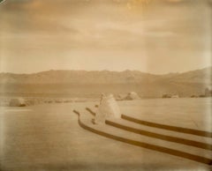Church (The Desert in Sepia) - 21st Century, Polaroid, Landscape