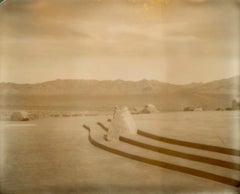Chiesa (Il deserto in seppia) - 21° secolo, Polaroid, Paesaggio