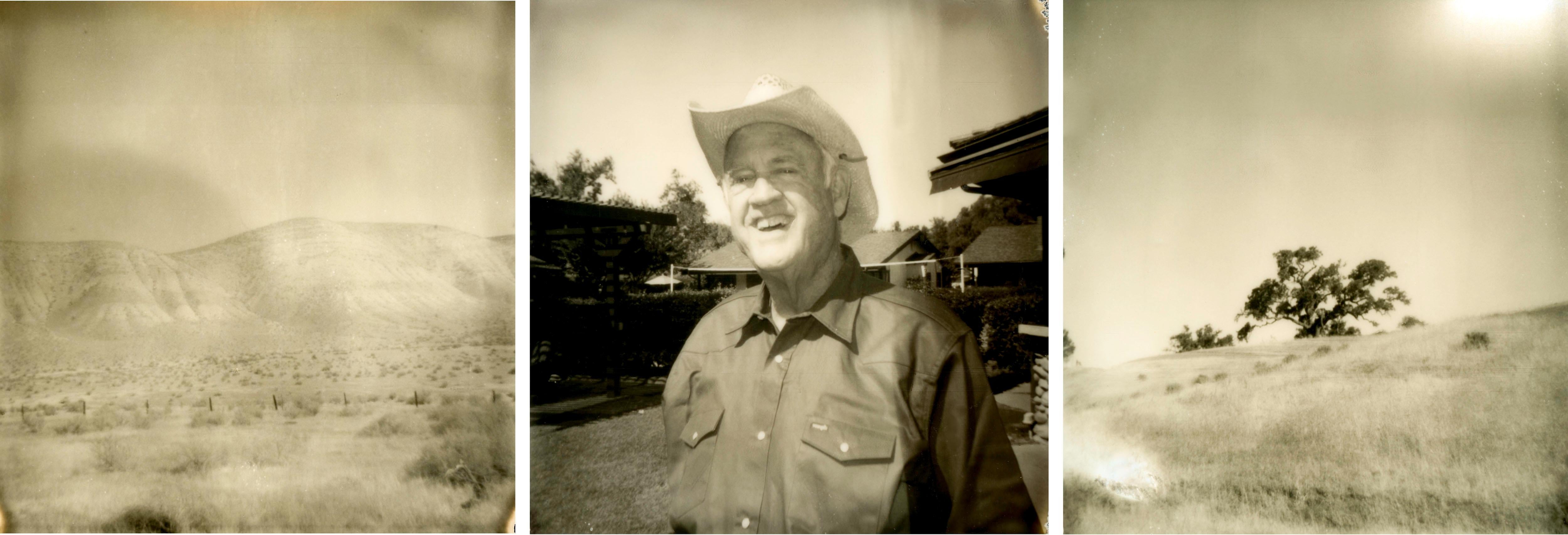 Landscape Photograph di Erin Dougherty - Padre (Dude Ranch) - 21° secolo, Polaroid, Ritratto
