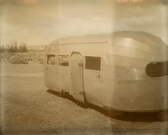 Home (The Desert in Sepia) - 21st Century, Polaroid, Landscape