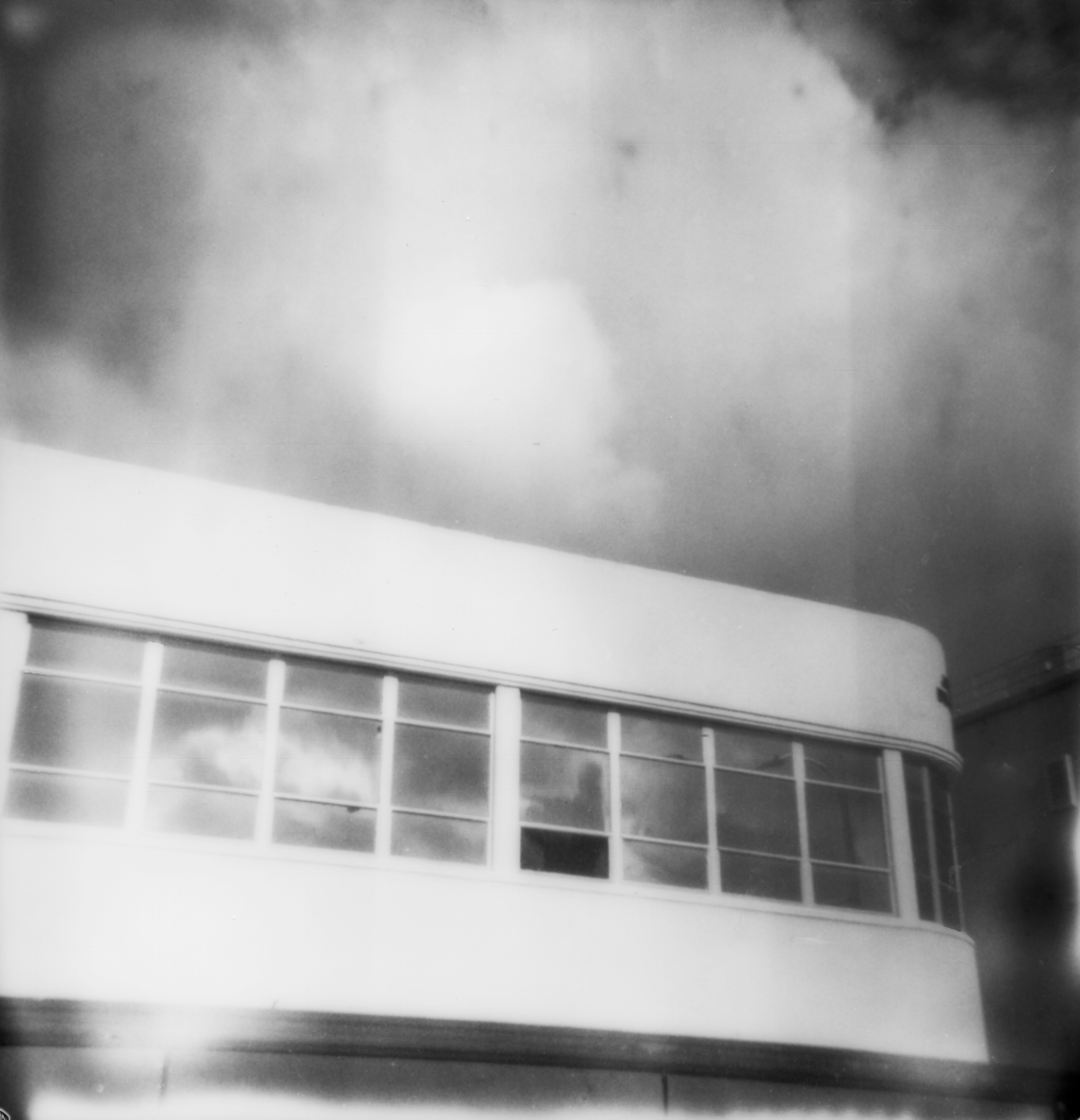 Erin Dougherty Black and White Photograph - James (Ghost Town) - 21st Century, Polaroid, Landscape