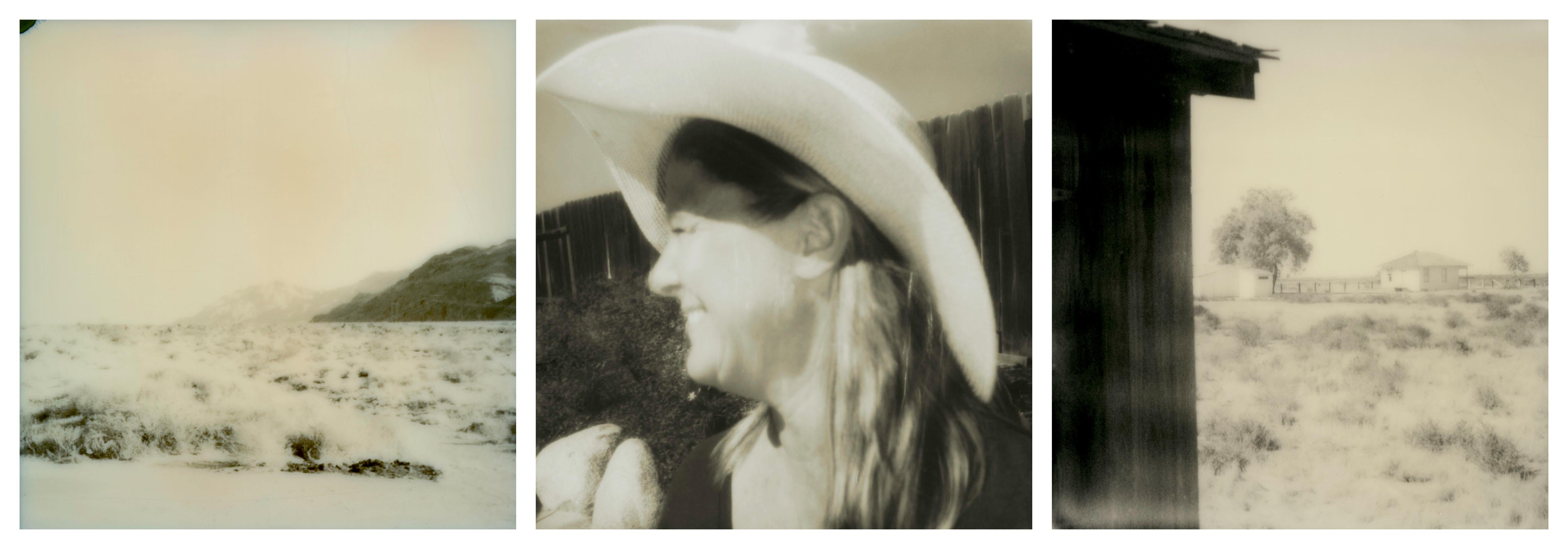 Erin Dougherty Black and White Photograph - Sister (Dude Ranch) - 21st Century, Polaroid, Portrait