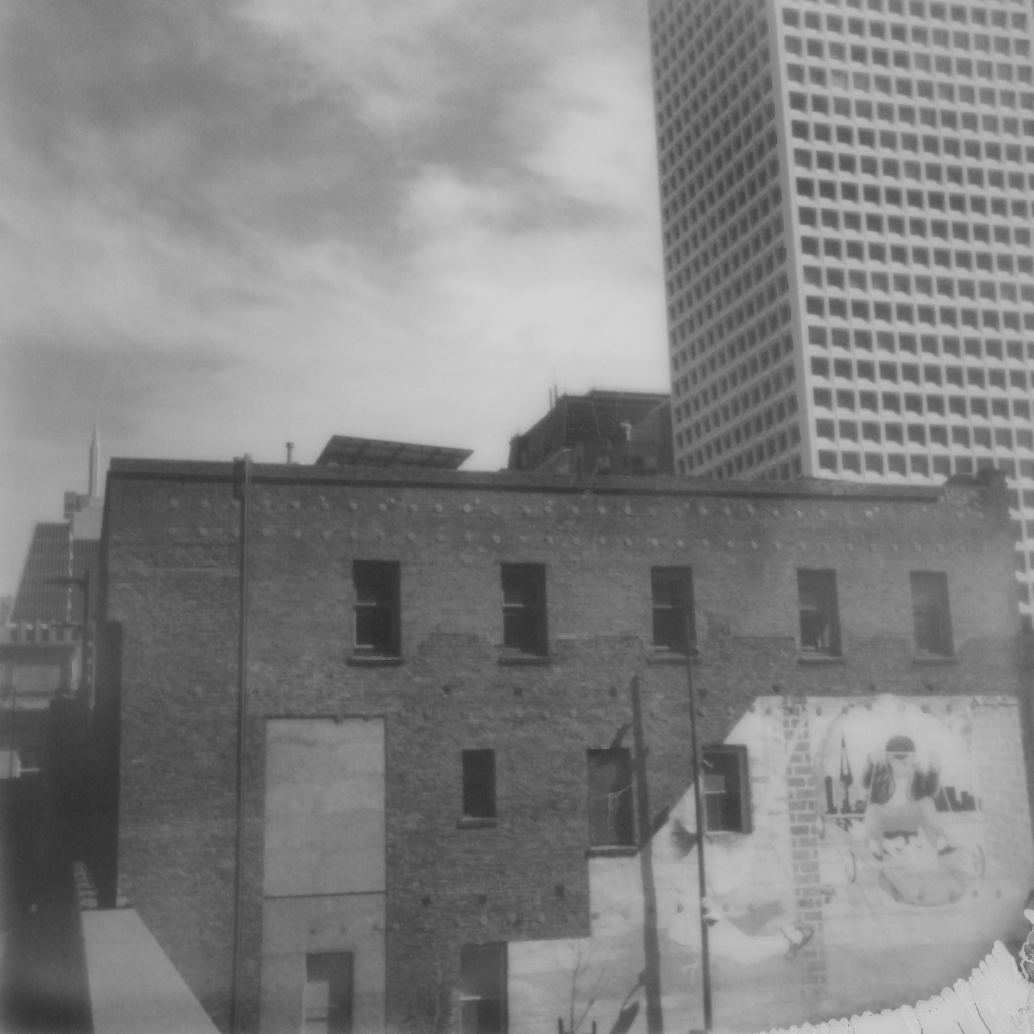Erin Dougherty Black and White Photograph - Tall Chinatown (San Francisco) - 21st Century, Polaroid, Landscape