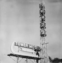 Tower Motel 1 (Ghost Town) - 21st Century, Polaroid, Landscape