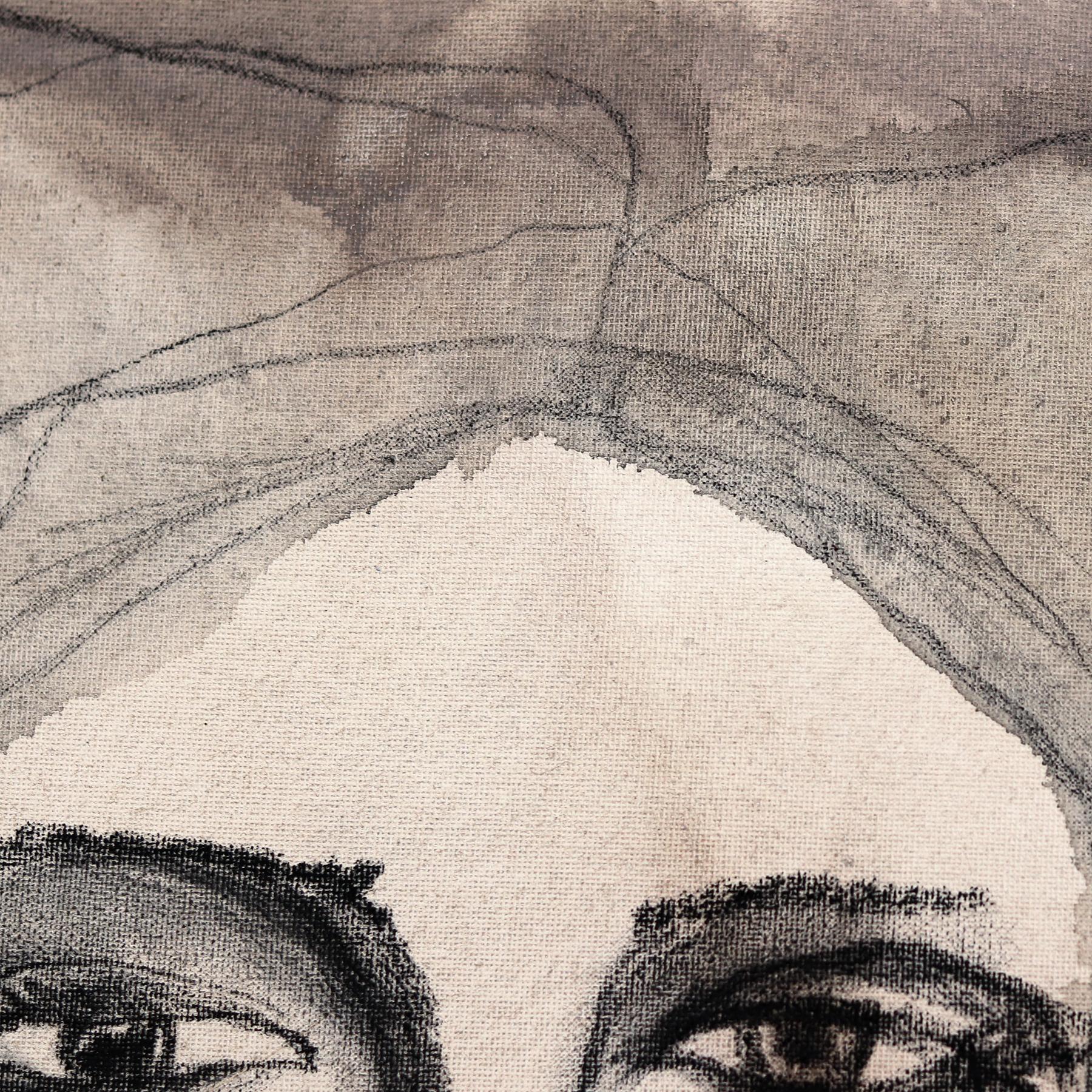 Original Abstrakt-expressionistisches figuratives Porträtgemälde von Adele im Angebot 1