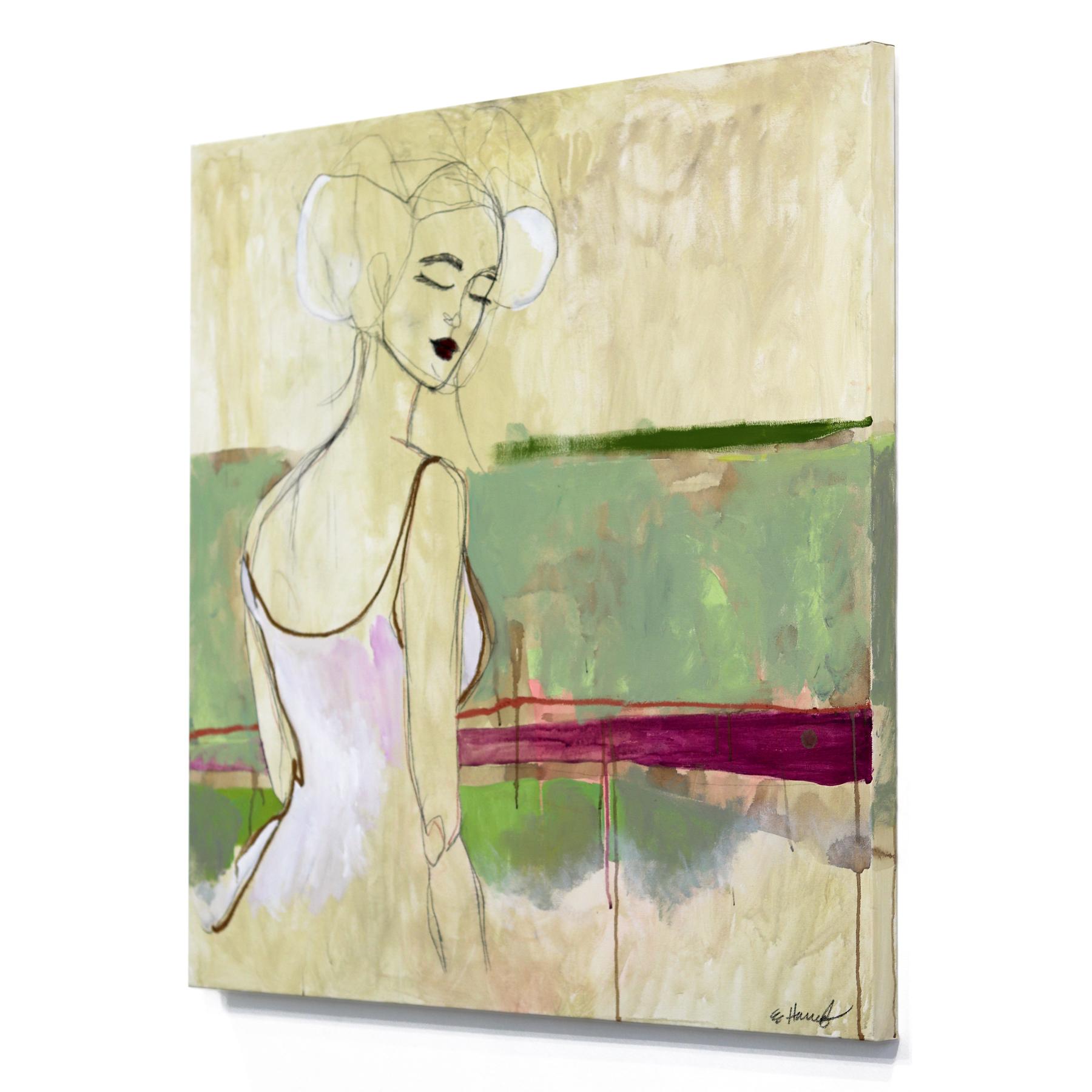 Gisela - Abstract Expressionist Contemporary Figurative Portrait Painting For Sale 3