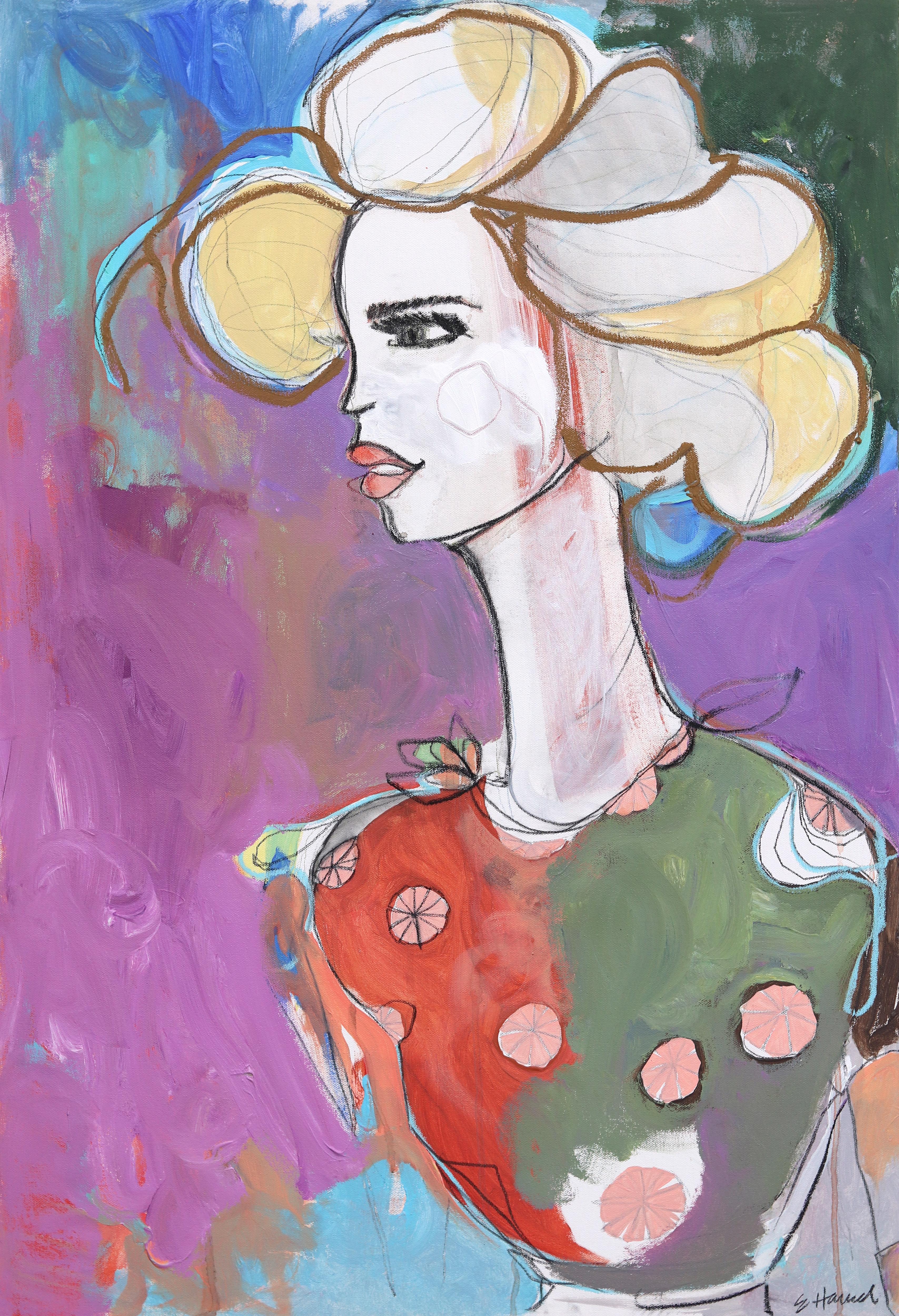 Corazón - Pintura Retrato Figurativo Abstracto