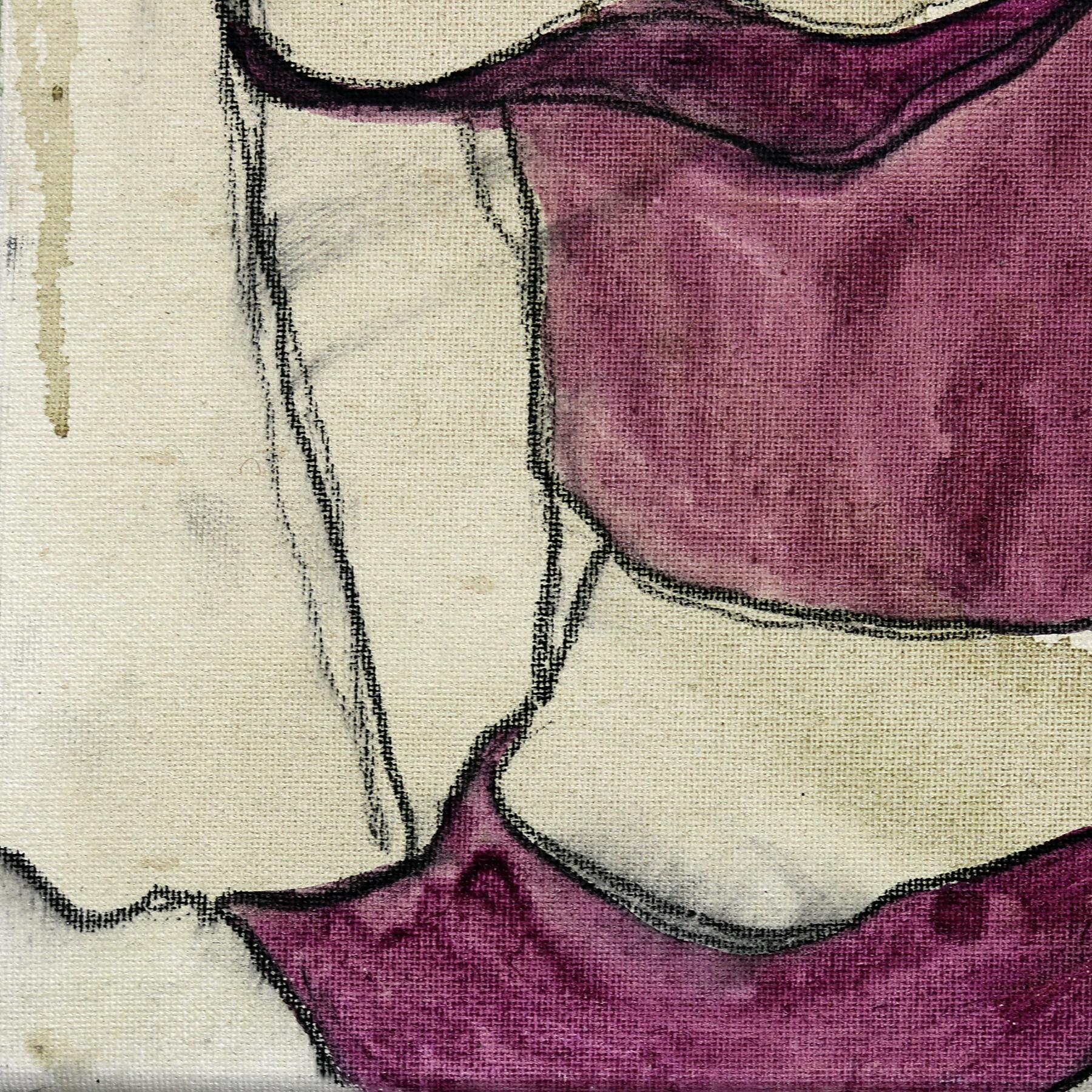 Liesel - Original Abstrakt-expressionistisches figuratives Porträtgemälde im Angebot 3