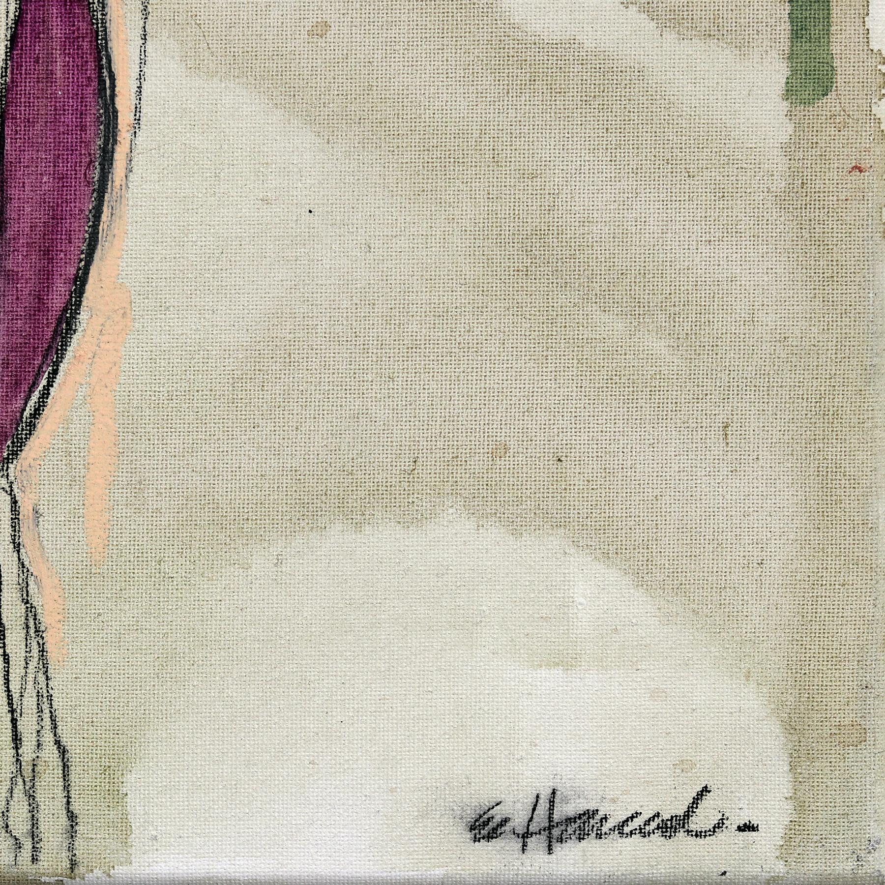 Liesel - Original Abstrakt-expressionistisches figuratives Porträtgemälde im Angebot 4