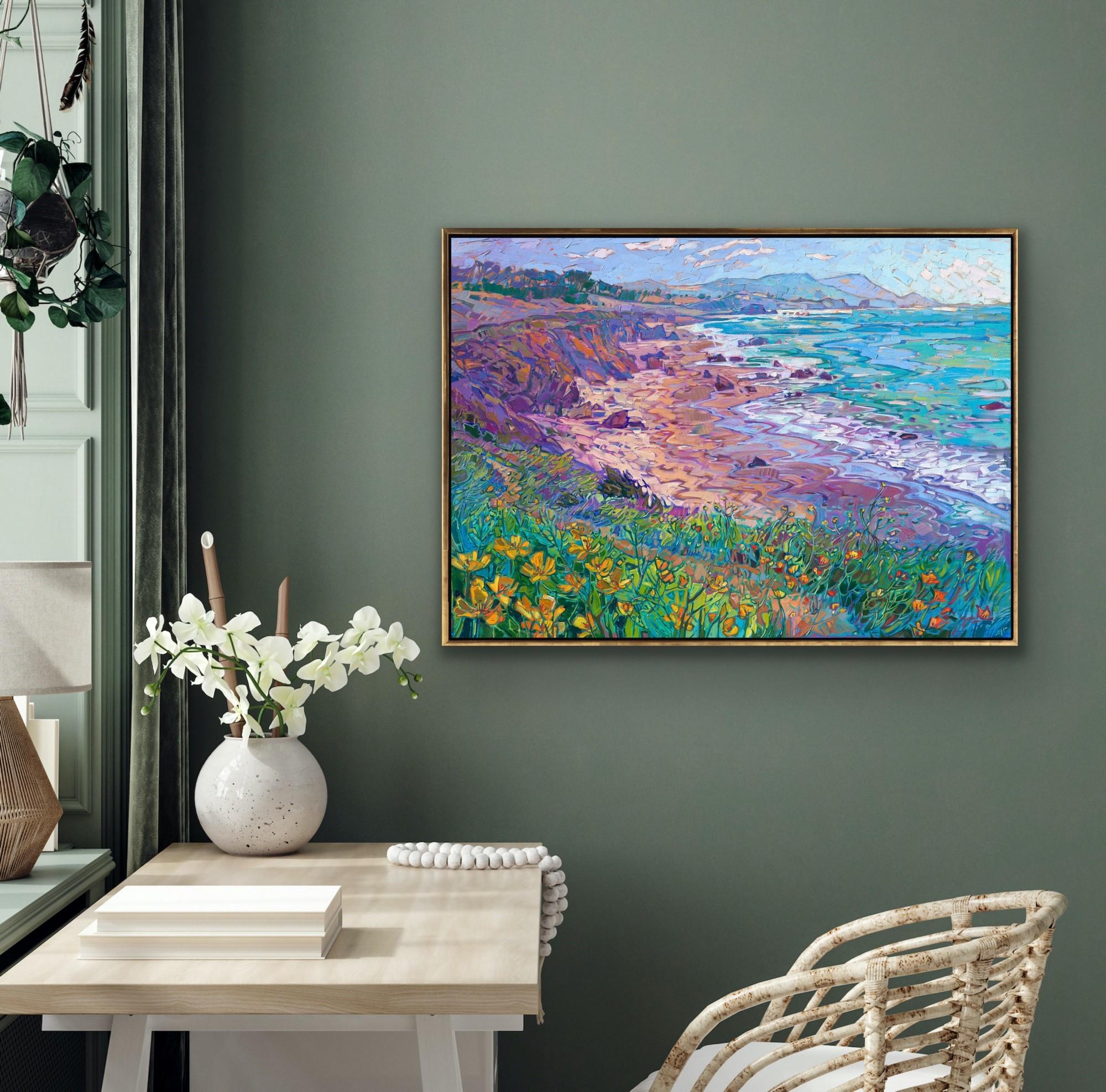 Visiones costeras -- ¡Haz una oferta! - Painting Impresionista abstracto de Erin Hanson