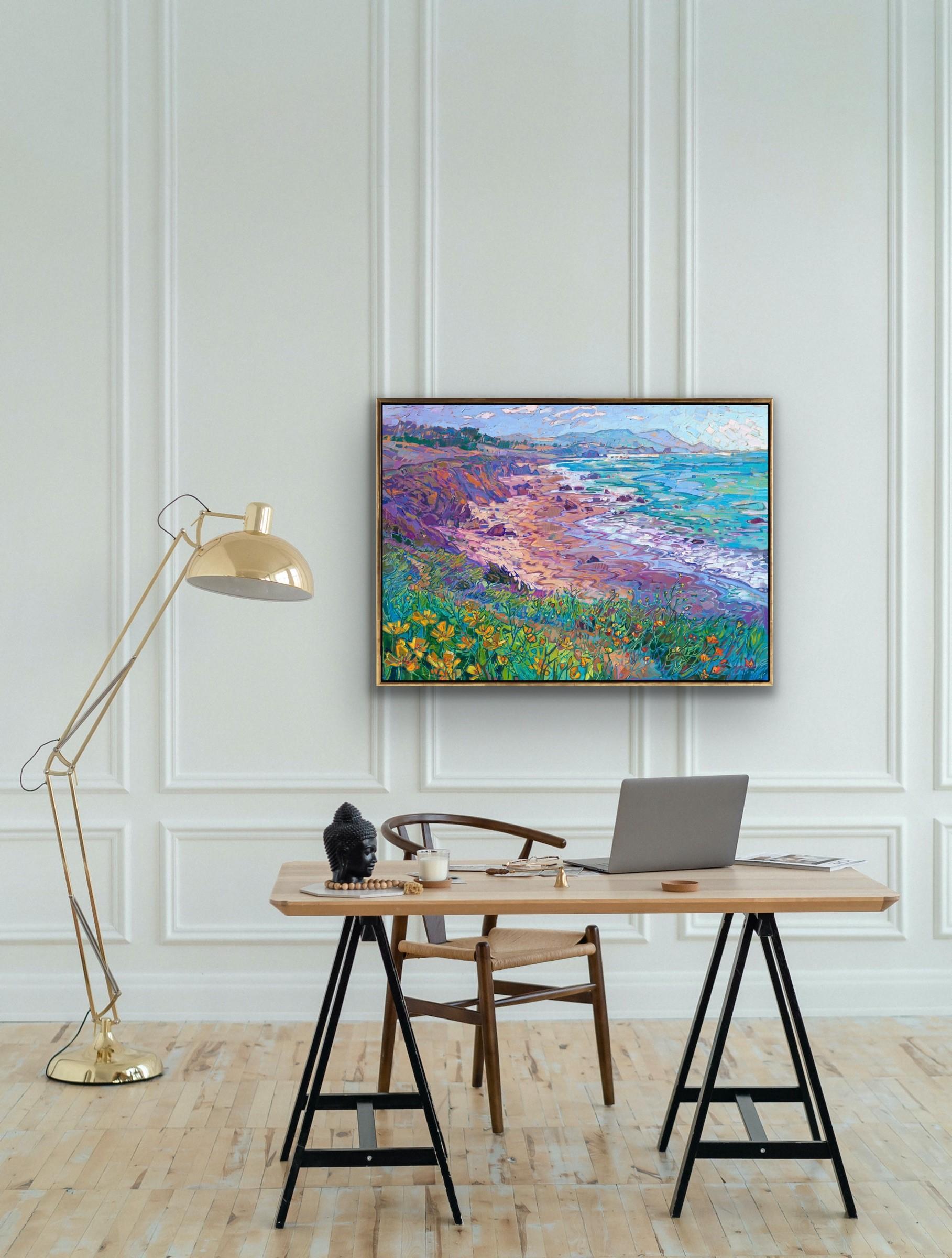 Visiones costeras -- ¡Haz una oferta! - Abstract Painting Azul de Erin Hanson