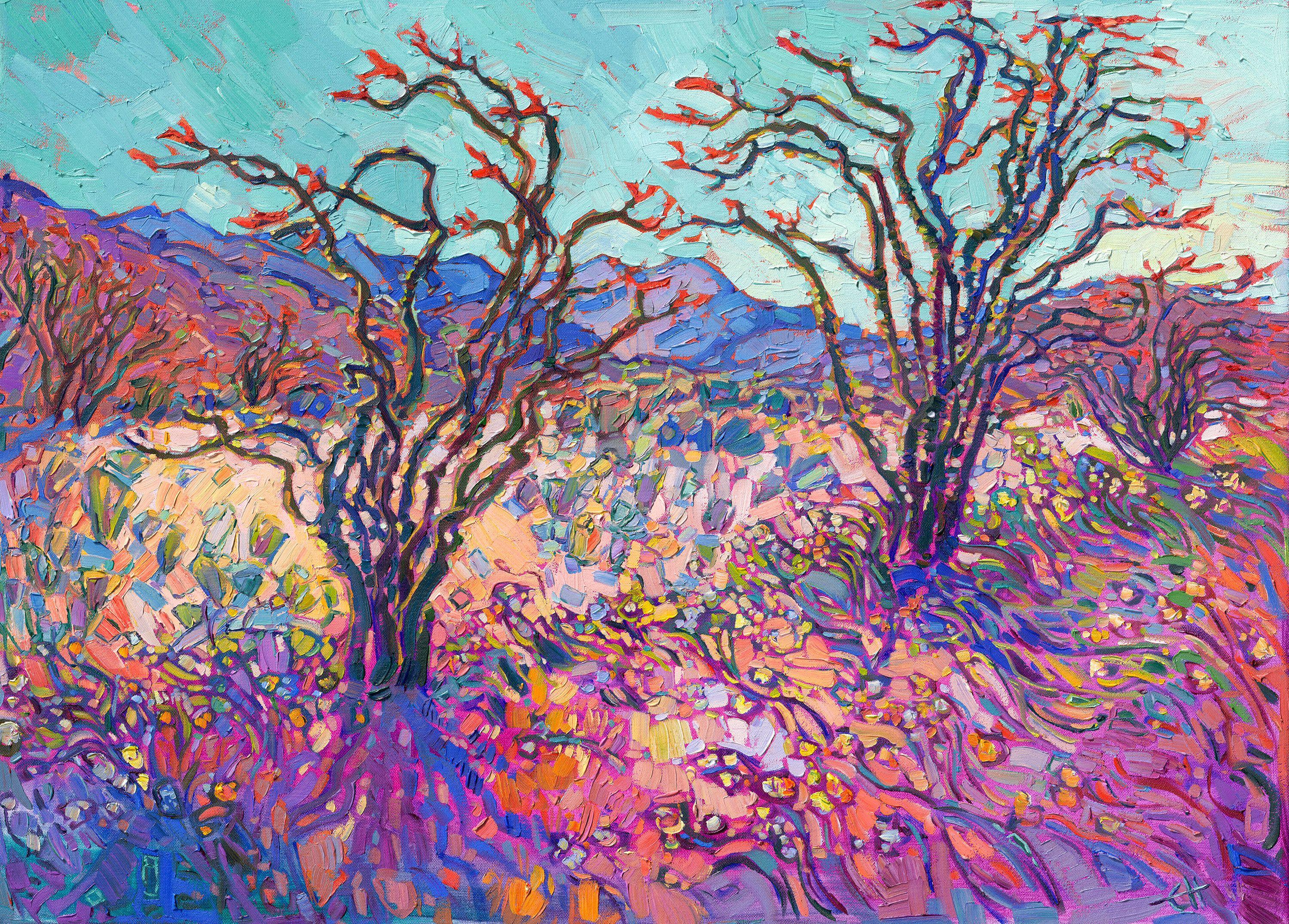 Ocotillo in Color -- Make an Offer! - Painting by Erin Hanson